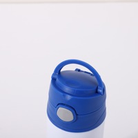 Gobelet droit isotherme en acier inoxydable de 350 ml (12 oz) pour enfants, avec couvercle à clapet, sans BPA, écologique, avec paille, pour sublimation - Vente en gros