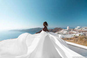 Robe de séance photo asymétrique en satin blanc de luxe, longueur mi-cuisse, col en V, dos nu, écologique, pour femme, export B2B - Product Image 1