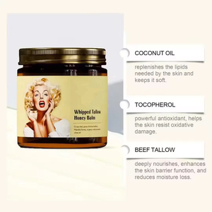 Baume Visage au Suif de Bœuf, Miel et Beurre, Apaisant et Hydratant, Fouetté, à l'Acide Hyaluronique, Soin de la Peau pour le Visage - Product Image 3