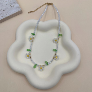 <span class=keywords><strong>Collana</strong></span> <span class=keywords><strong>di</strong></span> ametista con rosario con perline estive Creative nuova <span class=keywords><strong>collana</strong></span> <span class=keywords><strong>di</strong></span> perline <span class=keywords><strong>di</strong></span> cristallo color caramella fiore margherita - Product Image 6