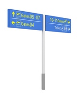 Boîte lumineuse LED personnalisable en aluminium pour signalétique aéroportuaire – Équipement de service pour terminaux