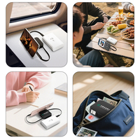 Cadeau d'affaires Câble de charge multiple Câble de chargeur rapide multiple rétractable de 1 m, cordon de charge multiple, câble multi-USB 4 en 1
