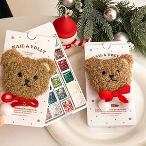 YOLLY Palette de gel à ongles solide <span class=keywords><strong>Happy</strong></span> Bear 24 couleurs, gel de manucure sans rinçage, non-collant, facile à étaler, paillettes brillantes - Product Image 3