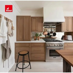 Mobili da <span class=keywords><strong>cucina</strong></span> AllandCabinet Villa con piani in quarzo, <span class=keywords><strong>ante</strong></span> Slim Shaker, telaio in rovere chiaro e <span class=keywords><strong>ante</strong></span> a incasso. - Product Image 1