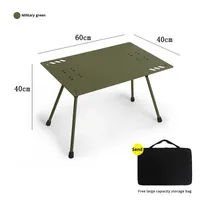 Table pliante d'extérieur en alliage d'aluminium, légère, support de lampe de camping, multifonctionnelle, moderne, robuste, pour pique-nique et plage