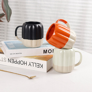 Tazze <span class=keywords><strong>in</strong></span> <span class=keywords><strong>Ceramica</strong></span> Personalizzate a Forma di <span class=keywords><strong>Zucca</strong></span>, Design Carino, 2000 Pezzi, Smalto Colorato, Tazze Delicate Ecologiche per Tè - Product Image 4