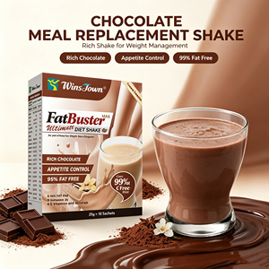 Wins Town FatBuster Chocolate, Batido Dietético en Polvo, Reemplazo de Comida, Quema Grasa Rápida, Control del Apetito, 25g, 10 Sobres - Product Image 3
