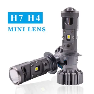 G7 H4 H7 LED ampoule Mini projecteur lentille H4 LED Kit de Conversion Automobiles Hi/Lo Beam LED ampoules de phares 12V blanc