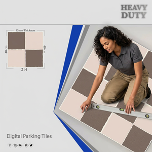 Vistaar Brand 400x400mm <b>Interlocking</b> Outdoor Heavy Duty Porcelain 16x16 Glazed Digital Parking Floor <b>Tiles</b> for Supermarket Villa - Product Image 1