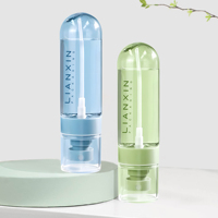 Nouveauté : Flacon pulvérisateur transparent en PETG, cylindrique, à fine brume, 30 ml, 60 ml, 80 ml, 100 ml, anti-fuite, portable