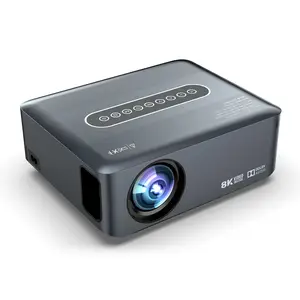 2022 yeni LCD 300 Ansi lümen projektör 200 inç 1920*1080 çözünürlük Video Beamer ev sineması Led Mini projektör 4K