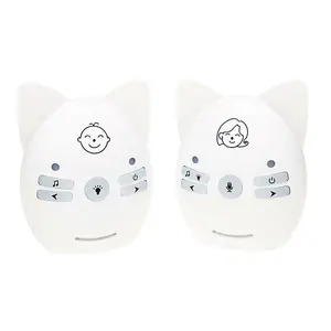 2.4GHz Wireless baby cry detector Portable Wireless Audio Baby Monitor with LED Night light Sleeping Music