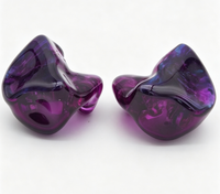 1DD 6BA CIEM Custom In-Ear Monitor Hybrid Driver Cangkang Resin Kustom