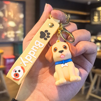 Porte-clés Adorable en PVC pour Chien de Compagnie, Breloque Patte d'Animal de Dessin Animé, Idéal pour les Amoureux des Animaux