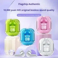 Écouteurs TWS Hk3 Zhongke Lanxun Chipset, type-c transparent, chargement par type-C, affichage numérique, écouteurs sans fil intra-auriculaires, durée de vie