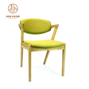 Silla barroca antigua de lujo con cojín de cuero, muebles de Hotel, restaurante, comedor, reposabrazos de madera - Product Image 5