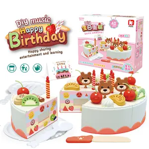 Children's Kitchen Toys Fun Fruit Cake Model Che Che Le DIY Set Children's Early Education Puzzle Toys