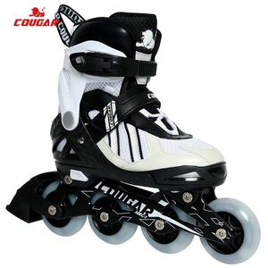 फैक्टरी अनुकूलित पुश-बटन समायोज्य पटरियां जूते काले सफेद नरम आरामदायक खोल स्केटिंग - Product Image 4