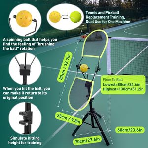Entraîneur portable de pickleball pour topspin et backspin – Équipement d'entraînement multi-paramètres pour l'entraînement solo – À la maison et au-delà - Product Image 3