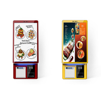 Escáner de Códigos QR Crtly, Kiosco de Autoservicio de 21.5 Pulgadas, Pantalla Táctil Capacitiva de 10 Puntos, Kiosco POS con Sistema Operativo Windows/Android/Linux