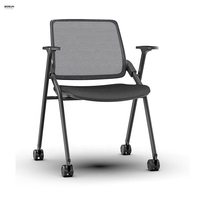 Chaise de conférence universitaire de style traditionnel, chaise pliante de formation avec tablette d'écriture pour les étudiants en classe, études et formation