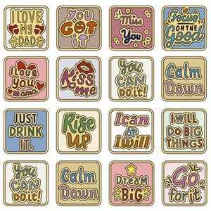 Top qualité exprimant les émotions série Bracelet <span class=keywords><strong>breloque</strong></span> nouveau Style classique Miss You lettre amour Module 9mm Bracelet à breloques - Product Image 6