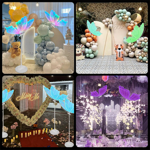 Lámpara de pie de mariposa para boda al por mayor decoración de mariposas iluminación de mariposa romántica colgante para decoración de fondo de fiesta - Product Image 4