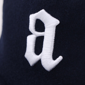 Cổ Điển Len Dày Tùy Chỉnh 3D Thêu Logo Không Cấu Trúc Cấu Hình Thấp 5 Bảng Điều Chỉnh Strapback Hat Snapback Cap - Product Image 2