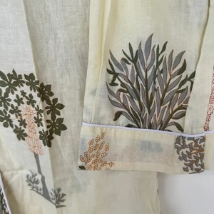 ชุดนอนผ้าฝ้ายลายดอกไม้สำหรับฤดูร้อน ชุดเพื่อนเจ้าสาว ทำมือ เสื้อผ้าผู้หญิง กางเกงขายาว เสื้อเชิ้ต ชุดนอน - Product Image 2