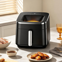 Four à friture numérique multifonction 10L 1800W, sans fumée, sans huile, avec minuteur 60 min pour la cuisson et la friture