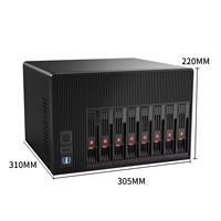 BKHD L B760 NAS 6/8bay 12/13/14英特尔LGA1700 2.5G网卡ROS迷你电脑IPFS存储服务器TrueNAS FreeNAS OMV