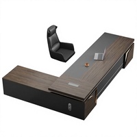 Nouveau bureau de direction en bois pour le bureau, fabriqué par un fabricant de mobilier de bureau en gros