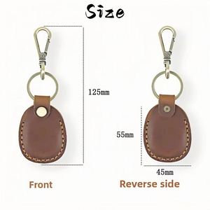 Étui en cuir personnalisé, étui de protection gravé sur mesure avec logo, porte-clés artisanal pour clés, sacs et animaux de compagnie - Product Image 6