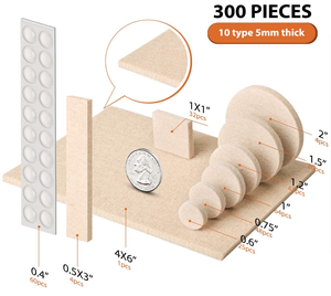 Coussinets de meubles de qualité supérieure 133 135 ou 300 pièces Meilleurs protecteurs de sol en <span class=keywords><strong>bois</strong></span> Coussinets en <span class=keywords><strong>feutre</strong></span> pour pieds de meubles - Product Image 2