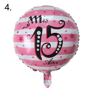 Globo de Aluminio de 18 Pulgadas con Forma de Estrella Rosa para Decoración de Fiesta de Quince Años, Mis Quince - Product Image 6