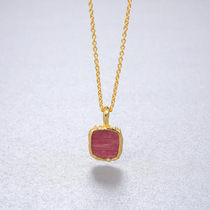 Collar de labradorita <span class=keywords><strong>natural</strong></span>/piedra lunar, joyería de plata de ley 925, joyería de piedra lunar chapada en oro de 18 quilates - Product Image 6