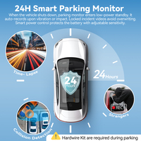 Caméra embarquée ADAS 4 canaux 4K WiFi, enregistreur vidéo de voiture avant et arrière, surveillance de stationnement 24h/24, vision nocturne
