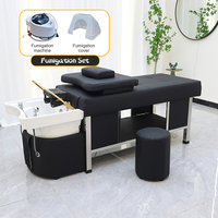 Lit de shampooing japonais multifonctionnel pas cher avec thérapie à la vapeur