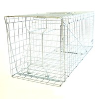 Piège pour animaux vivants cages en métal galvanisé pliable sans cruauté piège pour animaux cag pour attraper hyène renard chats chiens cage d'écureuil