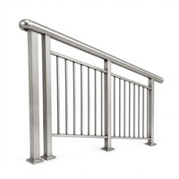 Rampe d'escalier en acier inoxydable soudé, pour intérieur, extérieur, balcon