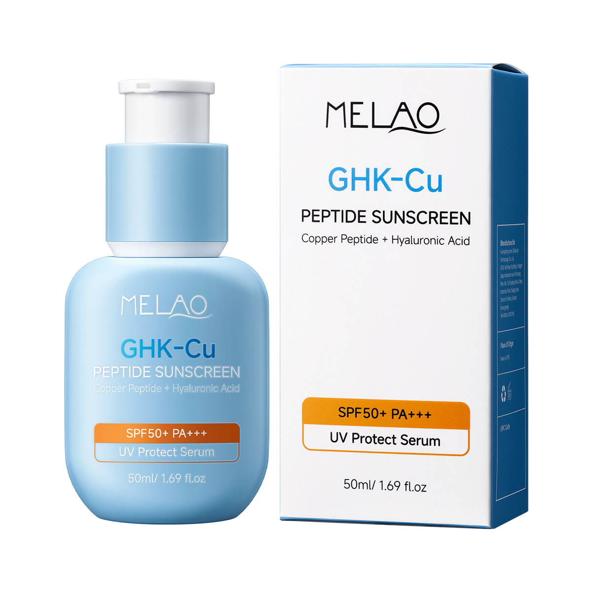 Écran solaire aux peptides GHK-Cu SPF50+