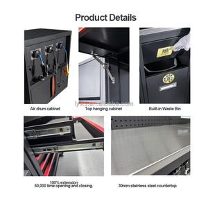 Carrello Portautensili da Officina Armadio per Detailing Mobili da Garage Servante D'atelier Werkzeugwagen Organizer da Garage Stazione di Lavoro - Product Image 3