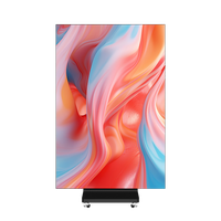 Afficheur vidéo LED multi-écrans intérieur P1.86 P2.5 pliable en trois parties, 3-en-1, connexion sans soudure, écran tactile, animation, texte, lecteur publicitaire numérique