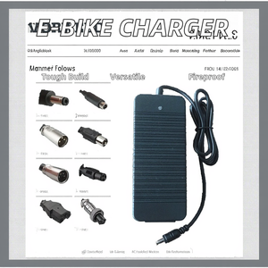 Chargeur de batterie de vélo électrique intelligent d'usine 42V 2A 5.5*2.1mm Li-ion Li-poly SCP OVP OCP chargeur Li-ion au Lithium intelligent - Product Image 2