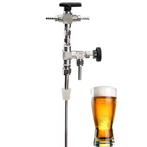 Remplisseur de bouteille de bière à contre-pression, pistolet à bière Homebrew, baguette d'embouteillage de qualité alimentaire en acier inoxydable pour la bière et le <span class=keywords><strong>vin</strong></span>, outil de brassage de bière - Product Image 2
