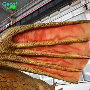 GeCai Balancín de Dinosaurio Metálico Electrónico a Gran Escala con Simulación de Humo para Exhibición en Jardines Escénicos y Paisajes - Product Image 3