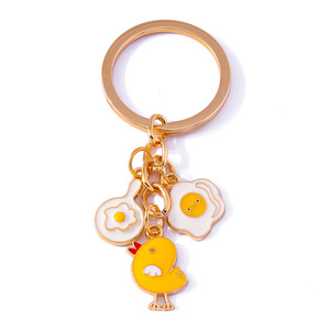 พวงกุญแจรูปไข่ดาวและไก่ทอดแบบง่ายๆ ของเวนนี่ส์ แบบปรับแต่งได้ สำหรับโทรศัพท์มือถือ จี้ห้อยอุปกรณ์เสริม - Product Image 1
