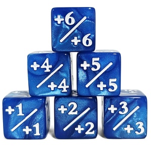 Venta al por mayor a granel DND personalizado 16mm D6 contador acrílico D & D juego de dados forma cuadrada para mazmorras y dragones juegos RPG jugadores - Product Image 1