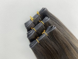 ผมต่อแบบคลิป Virgin Genius Weft เกรด 12A ชนิดเทปใส Invisi Tape ในวัสดุ PU แบบ Remy ผมแท้ขายส่ง RLC Leshine สีชมพู - Product Image 2