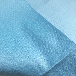 White Blue Color Non-<strong>woven</strong> Polyester Wipes Cleanroom Sheet <strong>Wiper</strong> Folding Design Disposable Wiping - Product Image 4